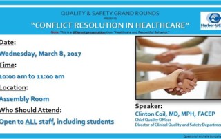 Conflict Resolution in Healthcare